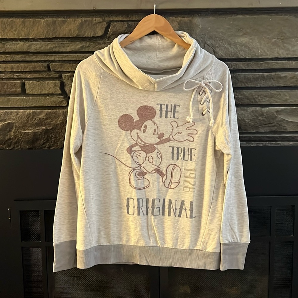 Unique Disney cowl neck sweatshirt